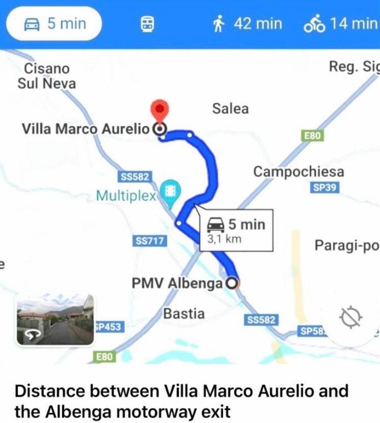 Villa Marco Aurelio Cisano sul Neva Εξωτερικό φωτογραφία